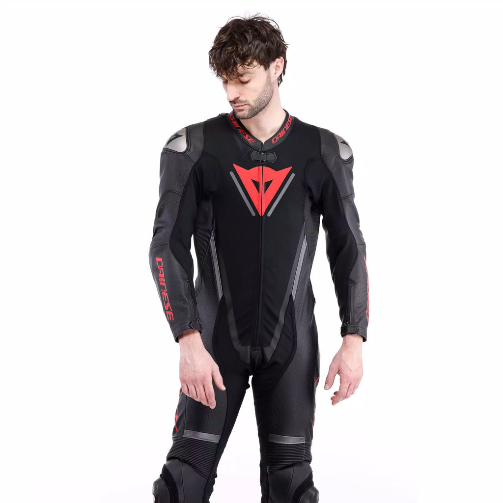 DEMON SPRINT - TUTA MOTO INTERA IN PELLE TRAFORATA UOMO