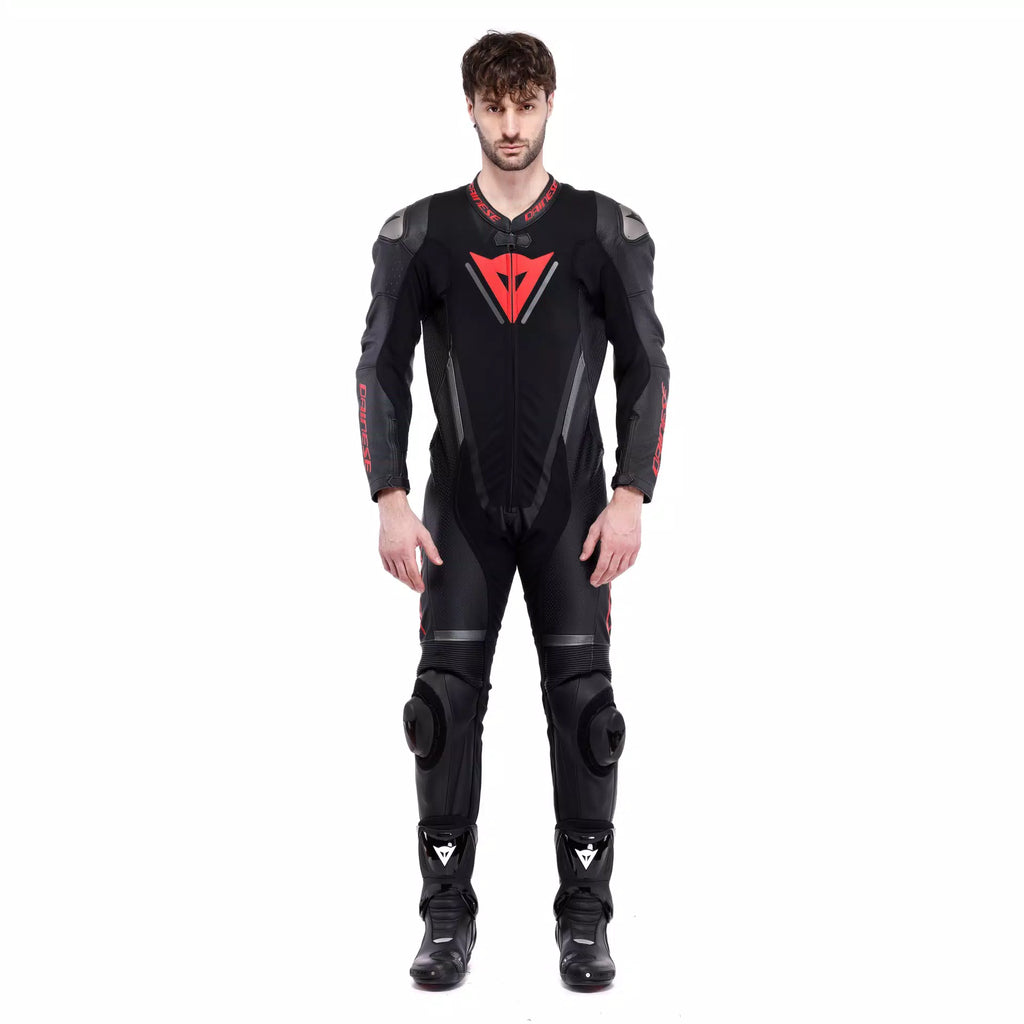 DEMON SPRINT - TUTA MOTO INTERA IN PELLE TRAFORATA UOMO