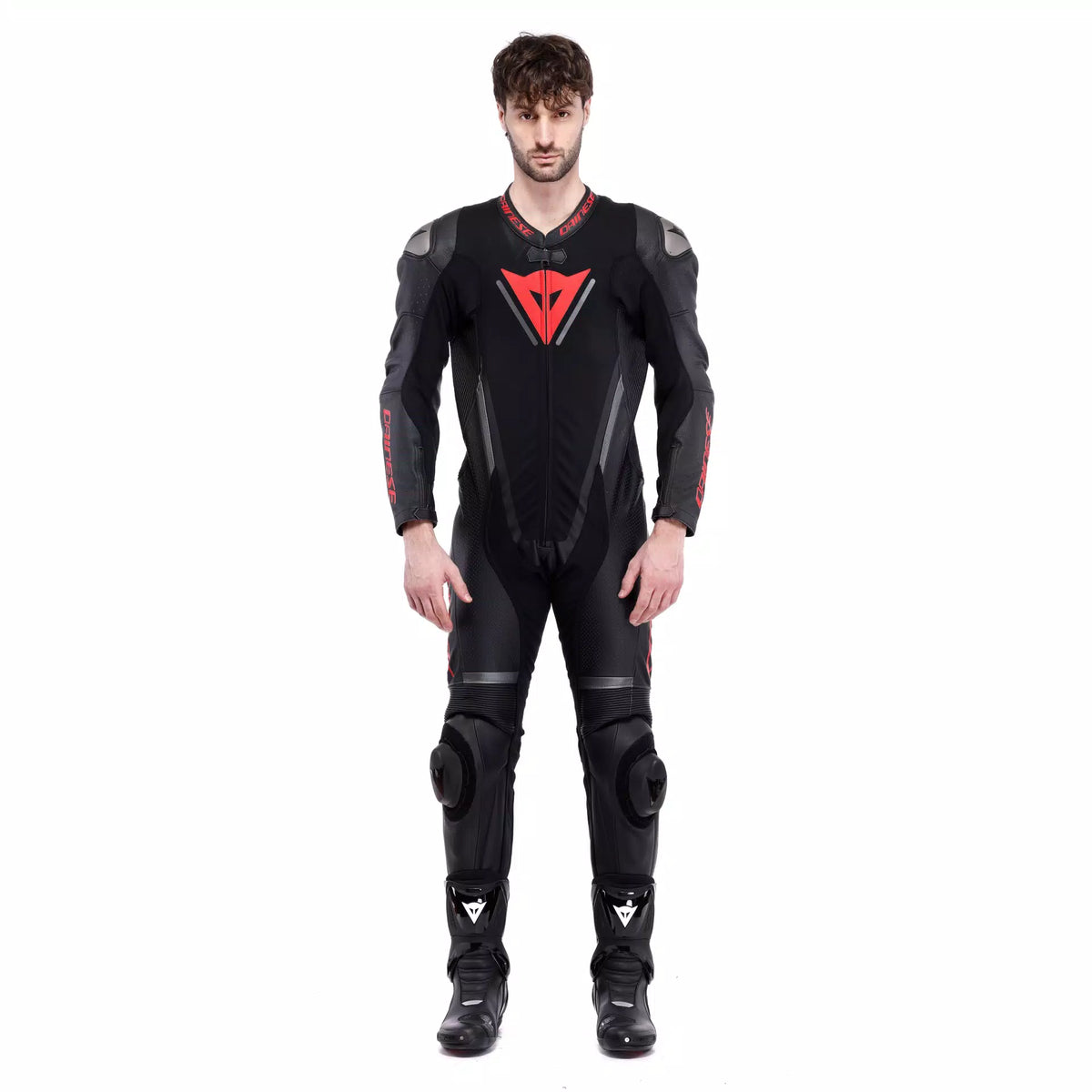 DEMON SPRINT - TUTA MOTO INTERA IN PELLE TRAFORATA UOMO