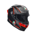 K6 S SLASHCUT BLACK/GREY/RED - CASCO MOTO INTEGRALE E2206
