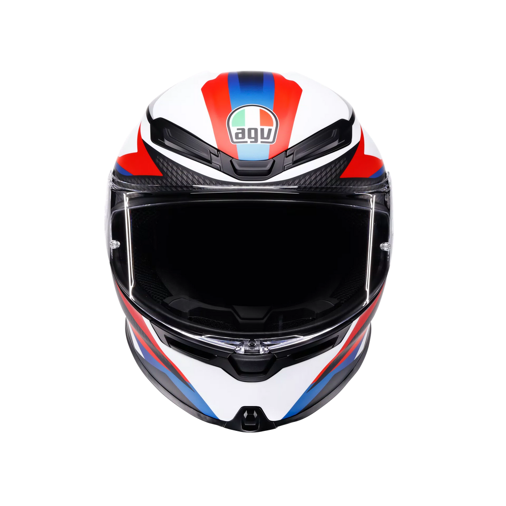 K6 S TIMEWARP MATT BLACK/RED/BLUE - CASCO MOTO INTEGRALE E2206