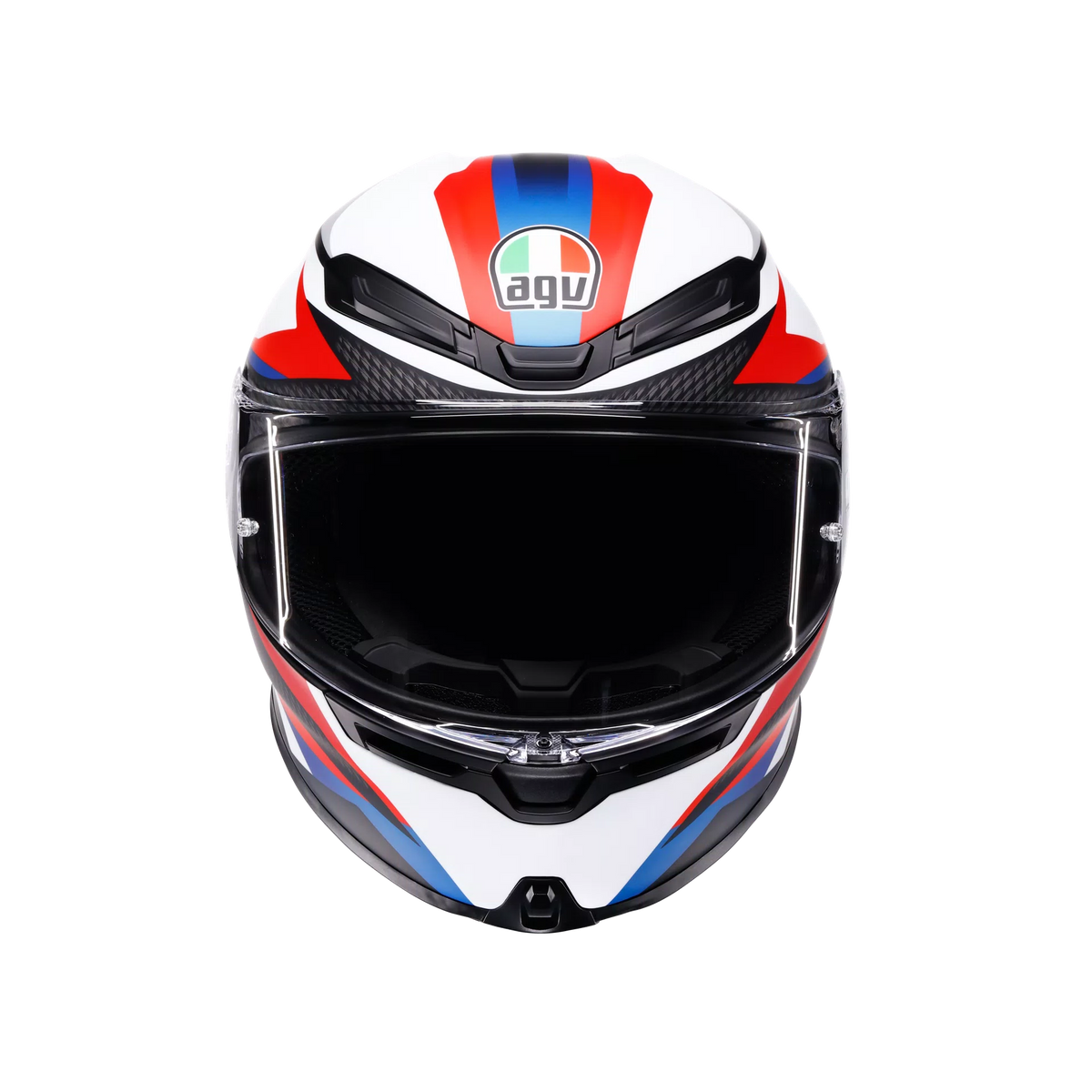 K6 S TIMEWARP MATT BLACK/RED/BLUE - CASCO MOTO INTEGRALE E2206
