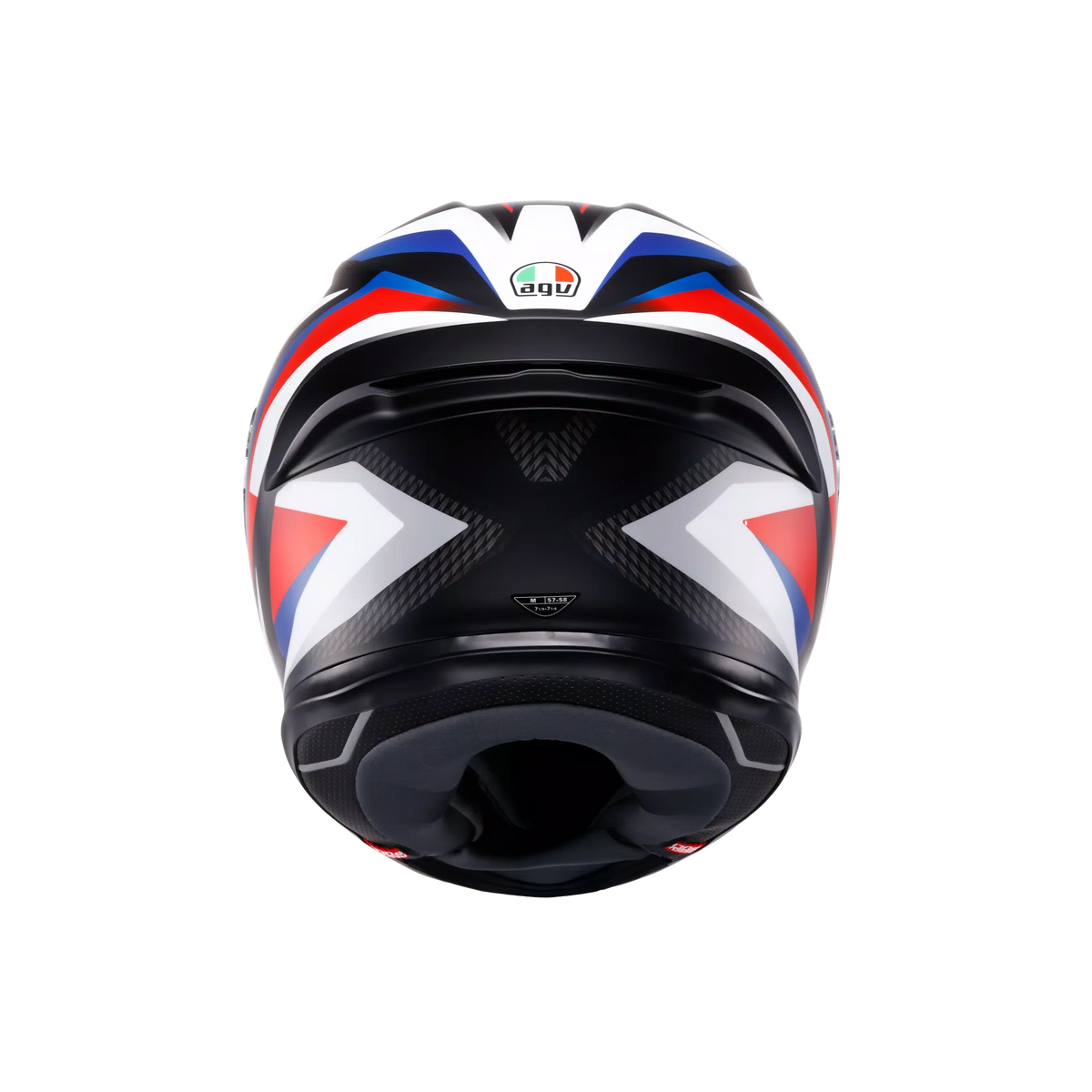 K6 S TIMEWARP MATT BLACK/RED/BLUE - CASCO MOTO INTEGRALE E2206