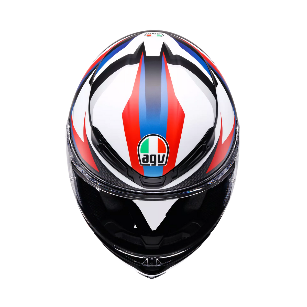 K6 S TIMEWARP MATT BLACK/RED/BLUE - CASCO MOTO INTEGRALE E2206