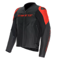 RACING 5 - GIACCA MOTO IN PELLE UOMO BLACK/RED