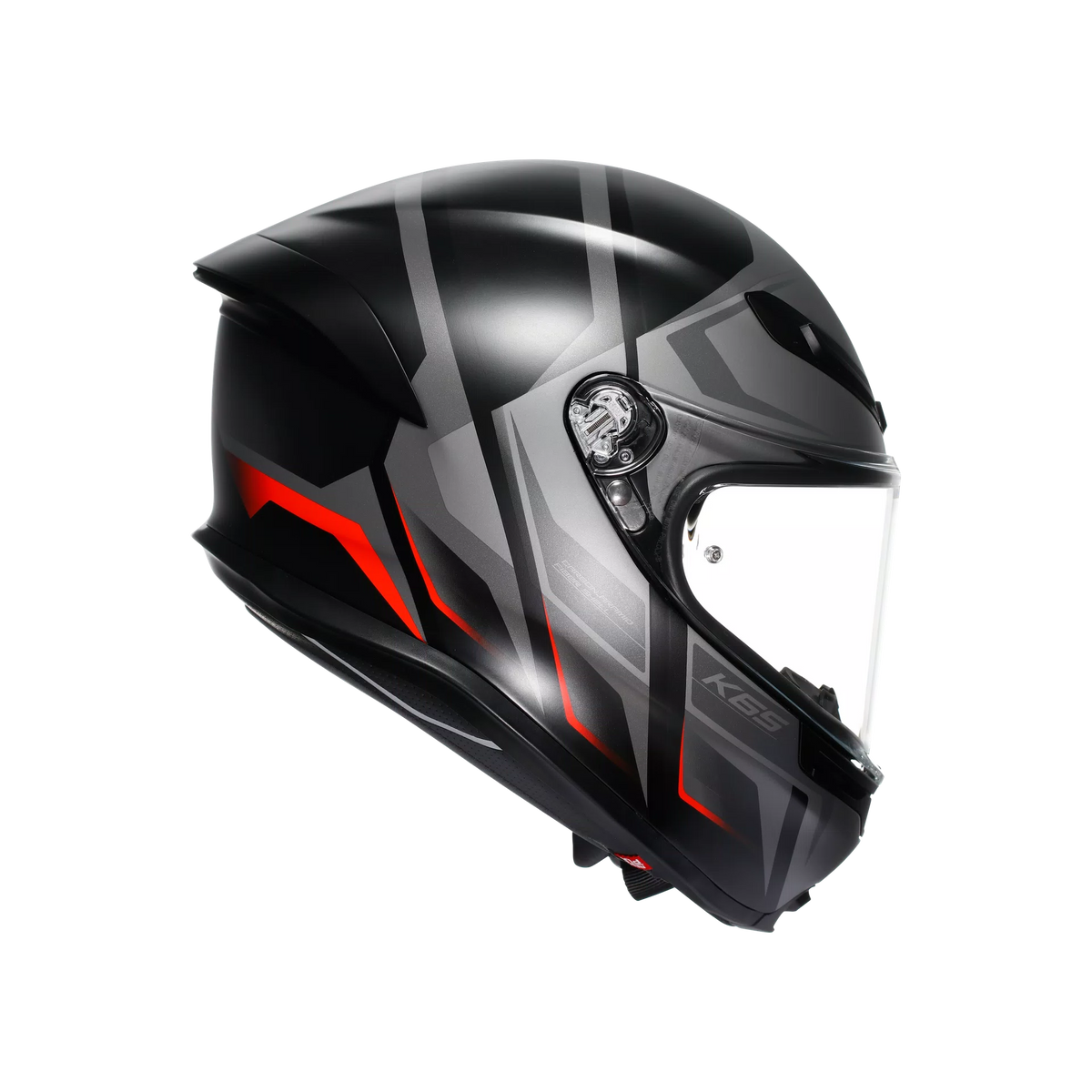 K6 S KARVE MATT BLACK/GREY/RED - CASCO MOTO INTEGRALE E2206