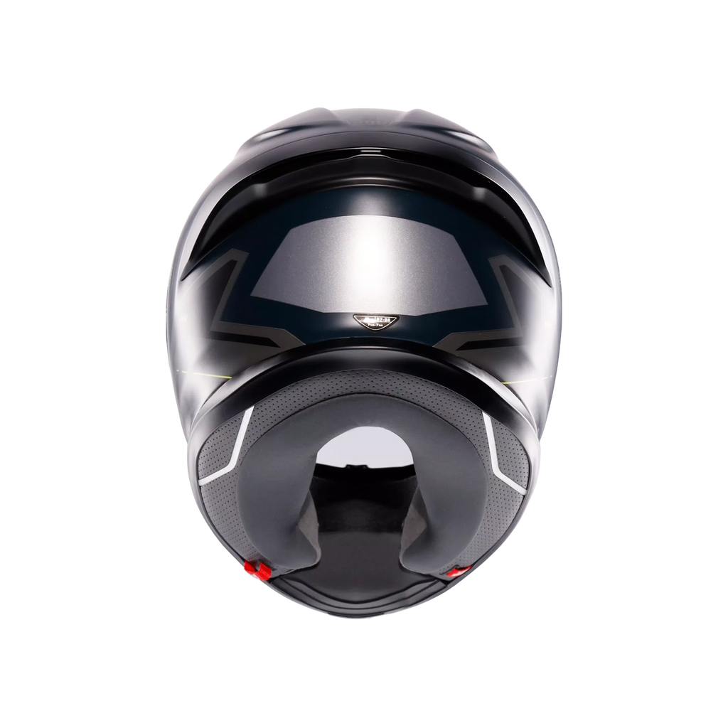 K6 S ENHANCE MATT GREY/YELLOW FLUO - CASCO MOTO INTEGRALE E2206